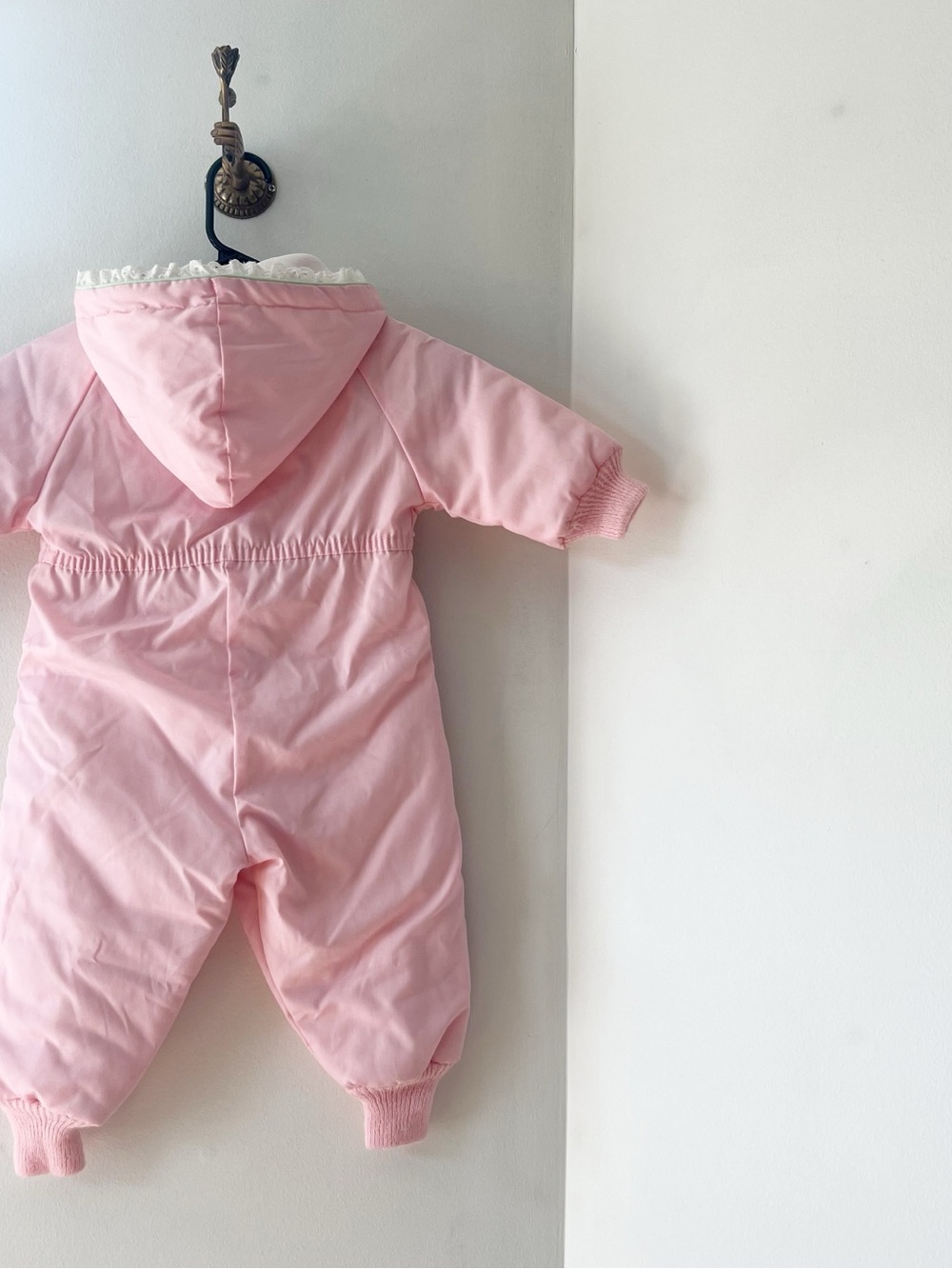 Vintage Sesame Street Big Bird Pink Snowsuit | Size 2 | Union USA Made - Picture 7 of 13